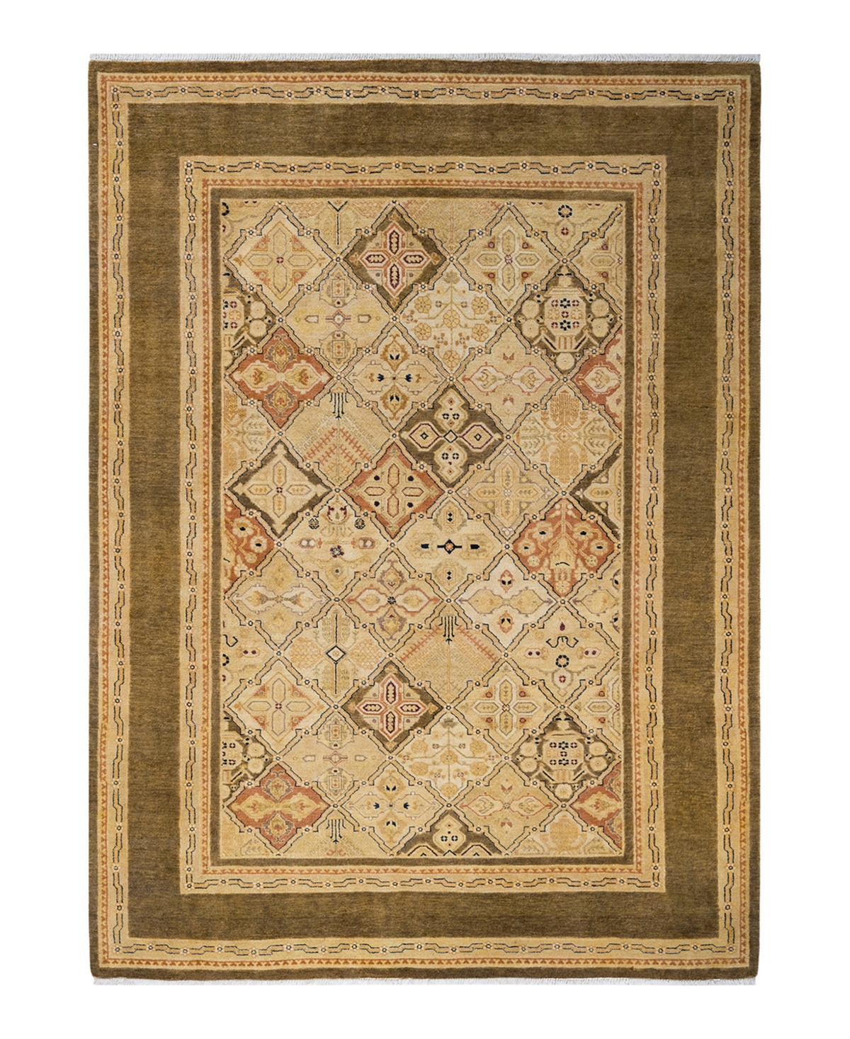 Closeout! Adorn Hand Woven Rugs Eclectic M1504 6' x 8'5in Area Rug - Green