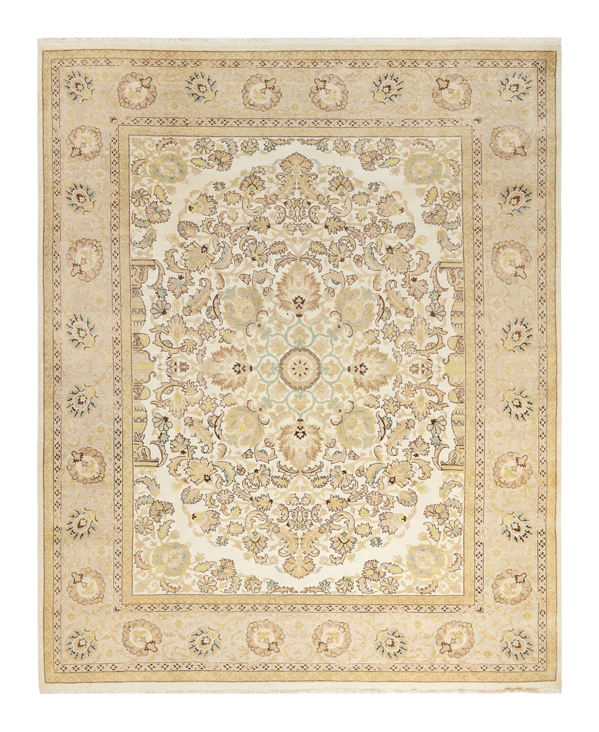 Closeout! Adorn Hand Woven Rugs Eclectic M1540 8'2in x 10'4in Area Rug - Ivory