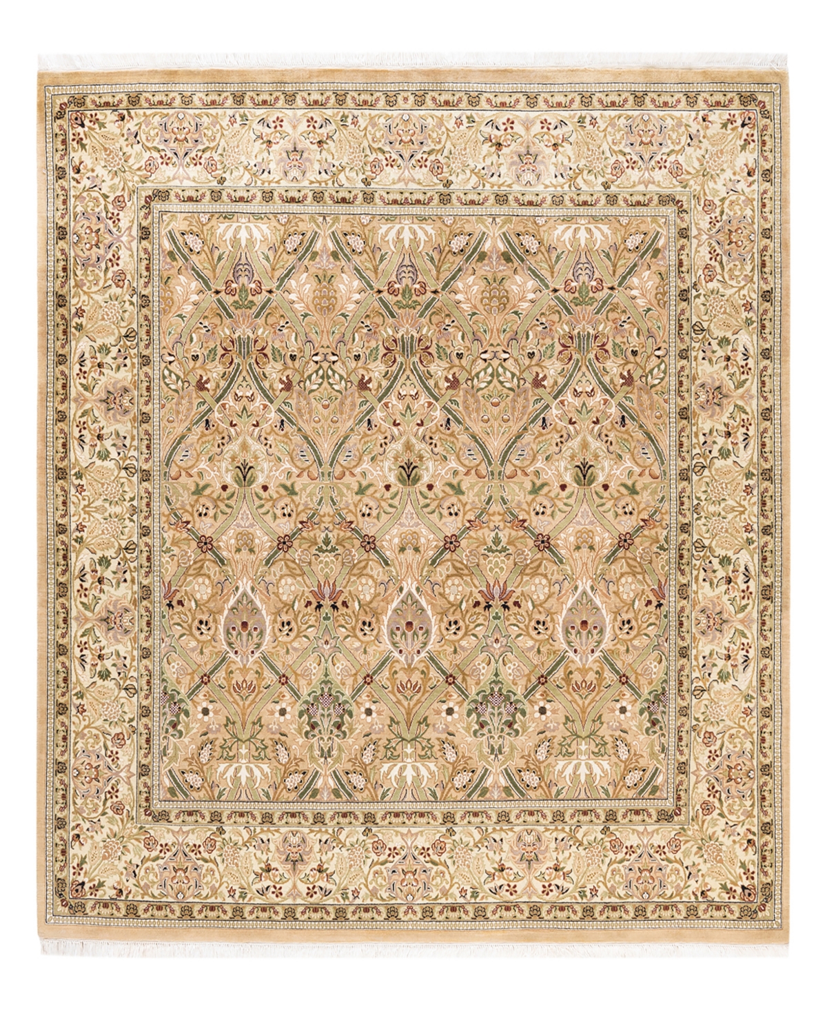 Closeout! Adorn Hand Woven Rugs Mogul M1552 6'2in x 6'2in Square Area Rug - Yellow