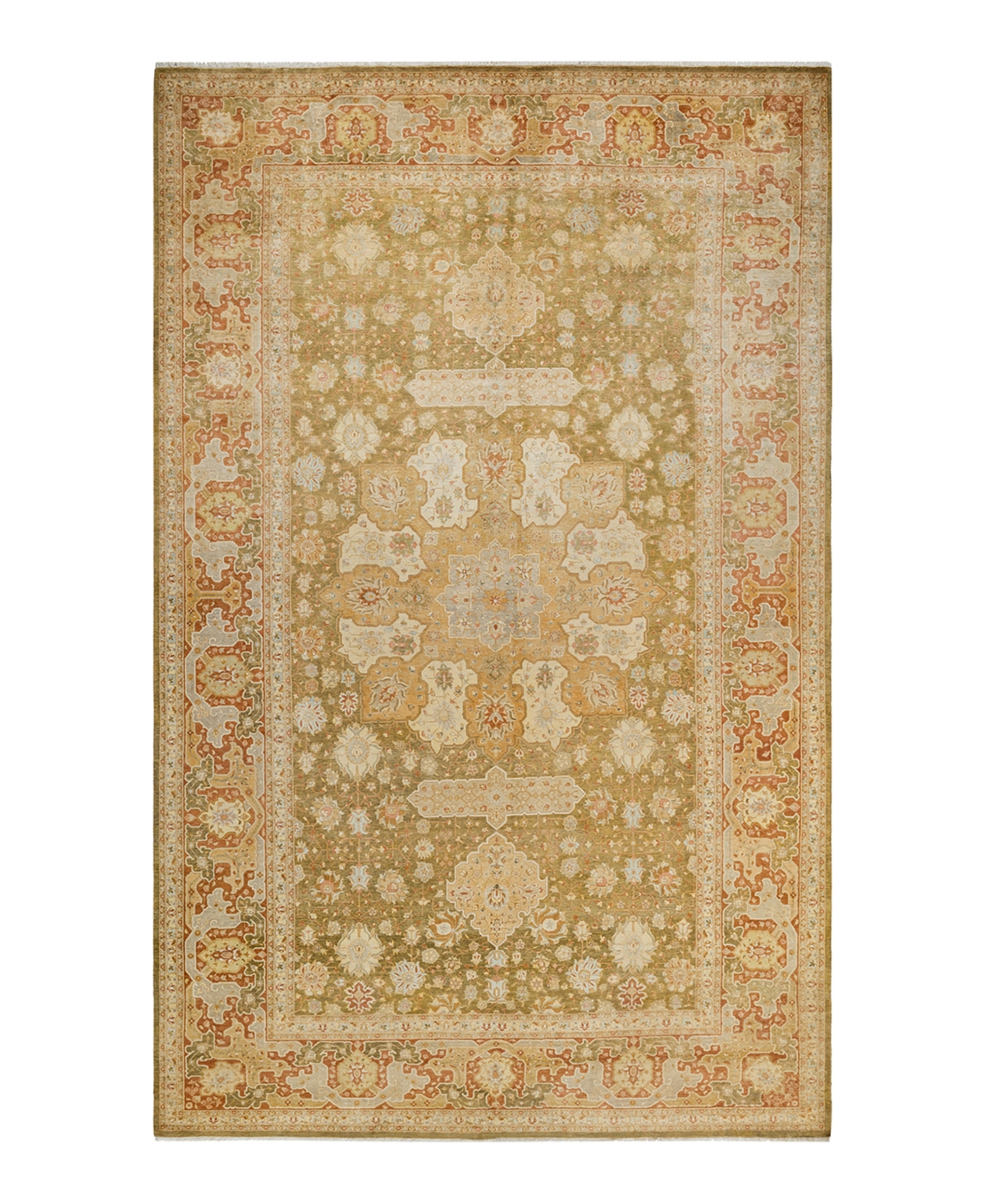 Closeout! Adorn Hand Woven Rugs Mogul M1591 8'3in x 13'3in Area Rug - Green