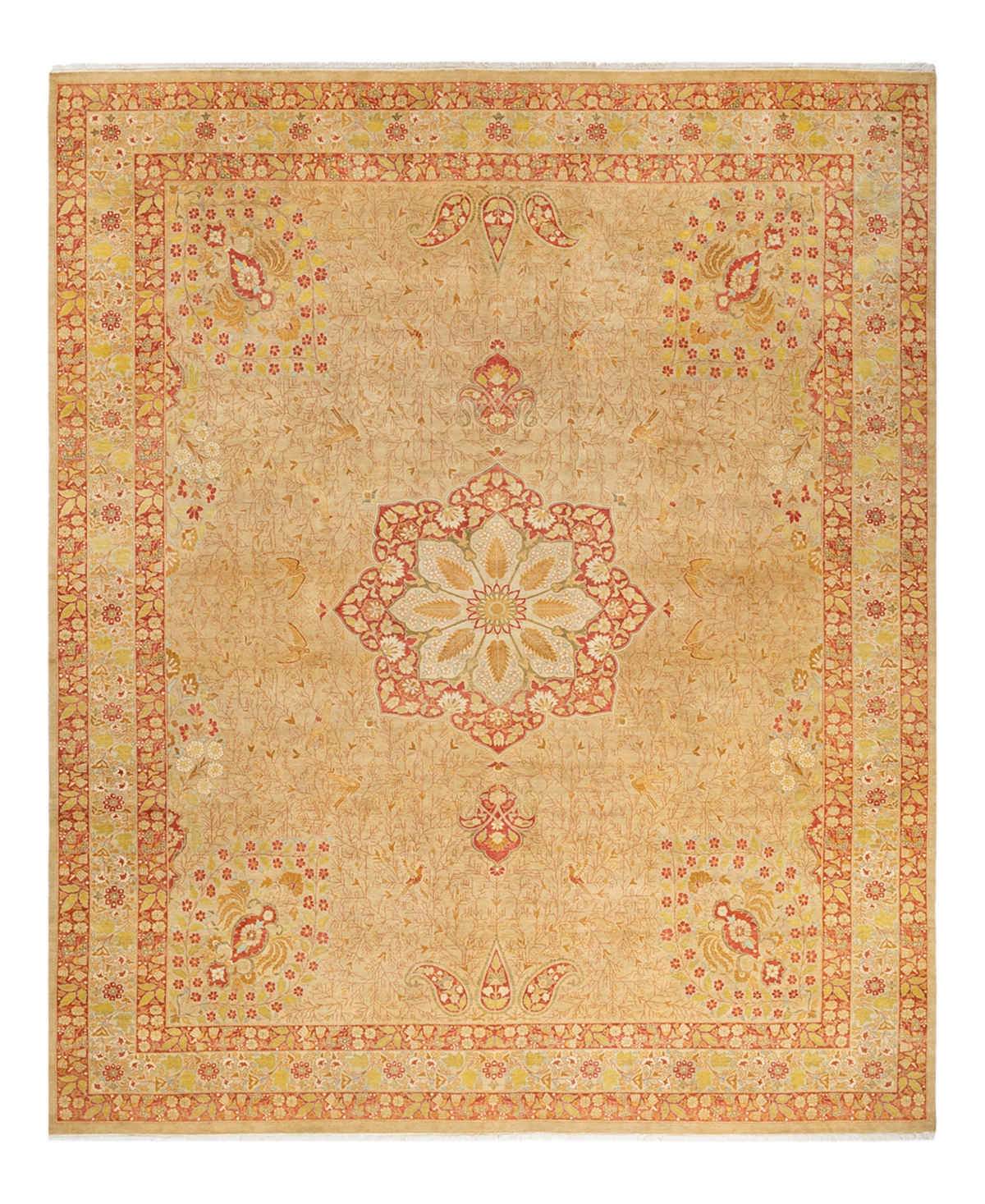 Closeout! Adorn Hand Woven Rugs Mogul M1598 9'2in x 11'2in Area Rug - Yellow