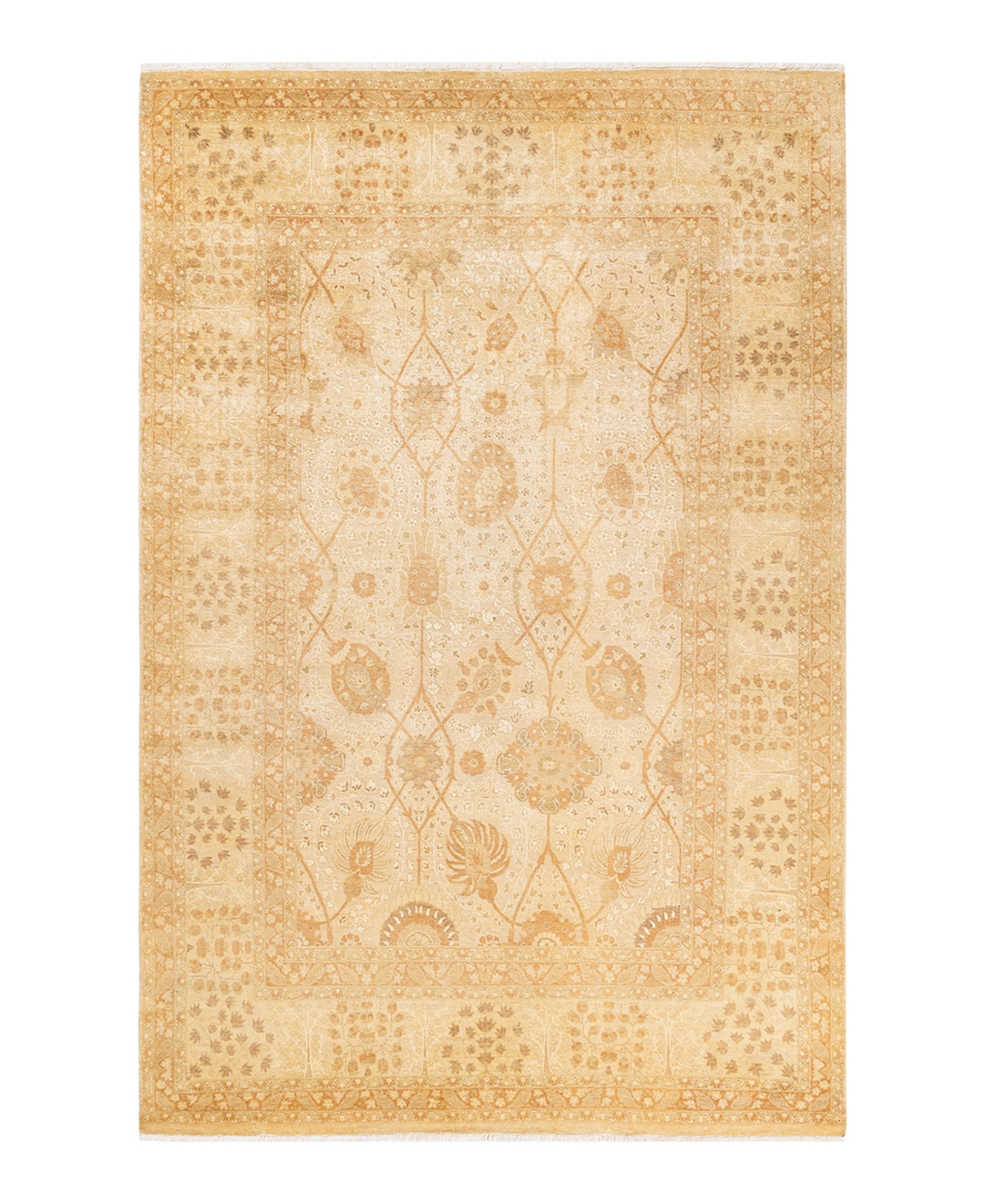 Closeout! Adorn Hand Woven Rugs Mogul M1605 6'2in x 9'7in Area Rug - Ivory