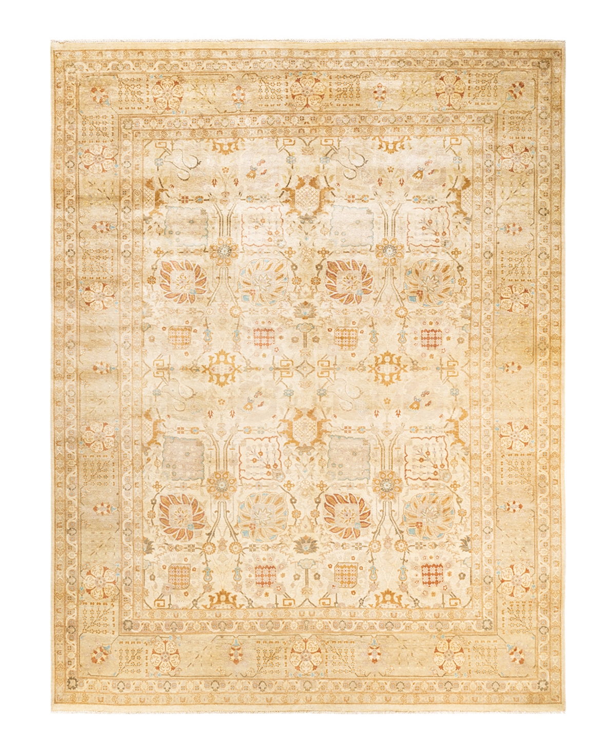 Closeout! Adorn Hand Woven Rugs Eclectic M1675 8'10in x 11'10in Area Rug - Ivory