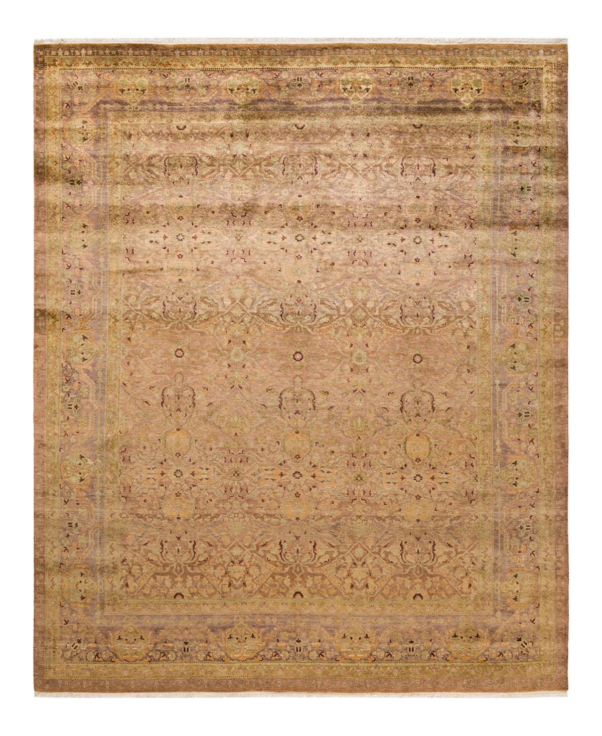 Closeout! Adorn Hand Woven Rugs Eclectic M1675 8'1in x 9'10in Area Rug - Gold-Tone