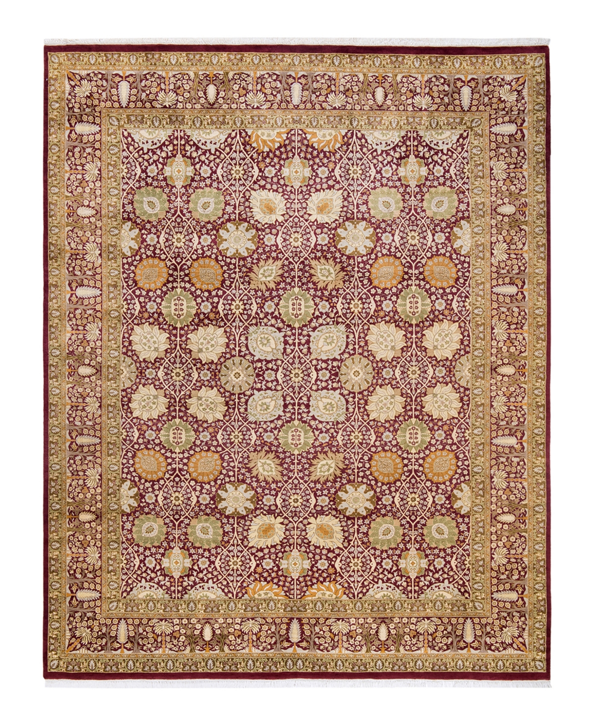Closeout! Adorn Hand Woven Rugs Mogul M1426 8'1in x 10'3in Area Rug - Raspberry