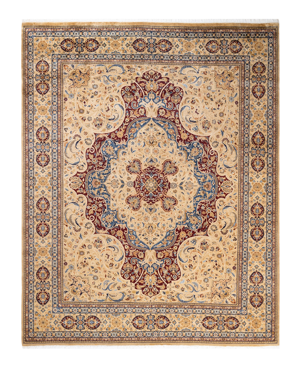 Closeout! Adorn Hand Woven Rugs Mogul M1426 7'10in x 10'2in Area Rug - Gold-Tone