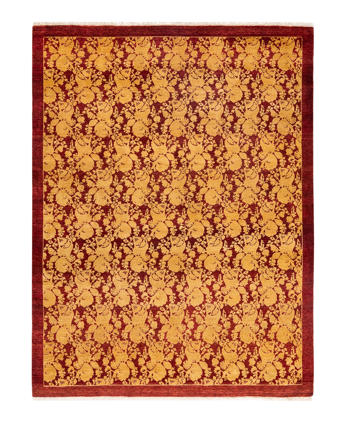 Closeout! Adorn Hand Woven Rugs Mogul M1598 6'2in x 8'7in Area Rug - Burgundy