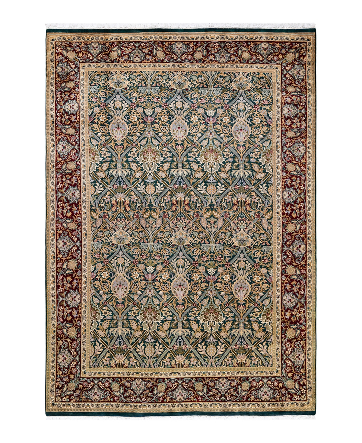 Closeout! Adorn Hand Woven Rugs Mogul M1795 5'10in x 9'1in Area Rug - Green