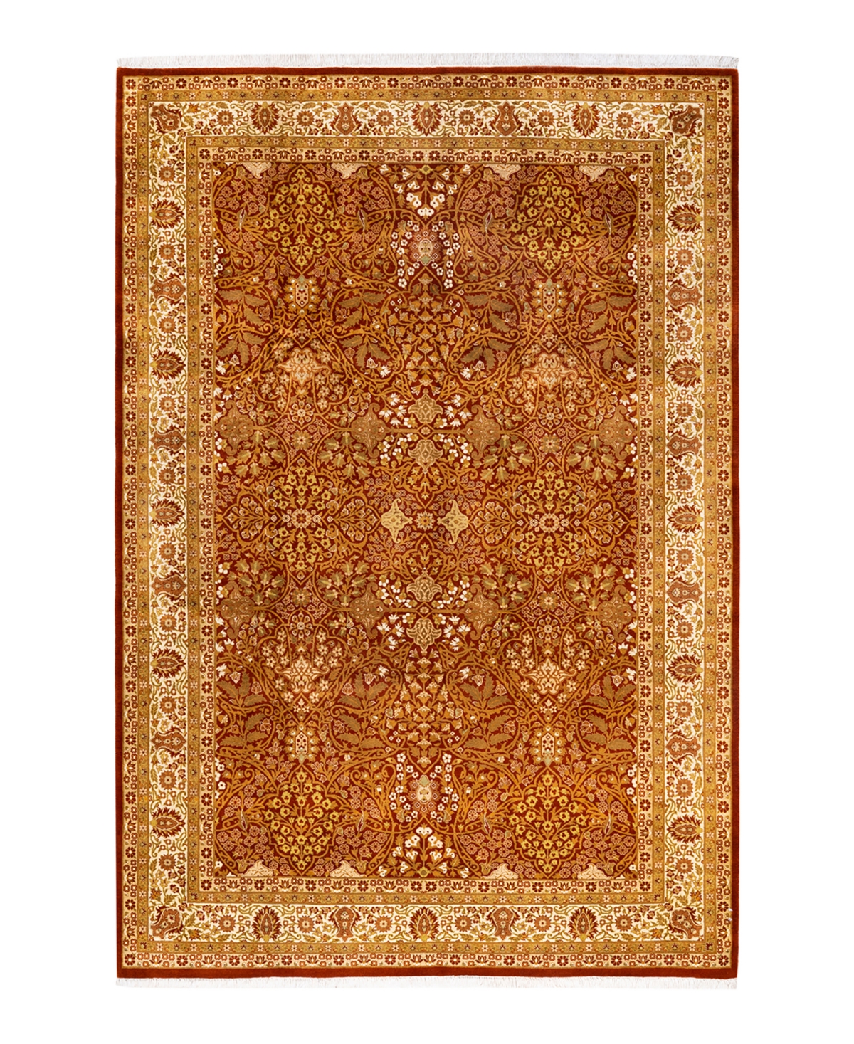 Closeout! Adorn Hand Woven Rugs Mogul M1476 6'2in x 9'2in Area Rug - Rust