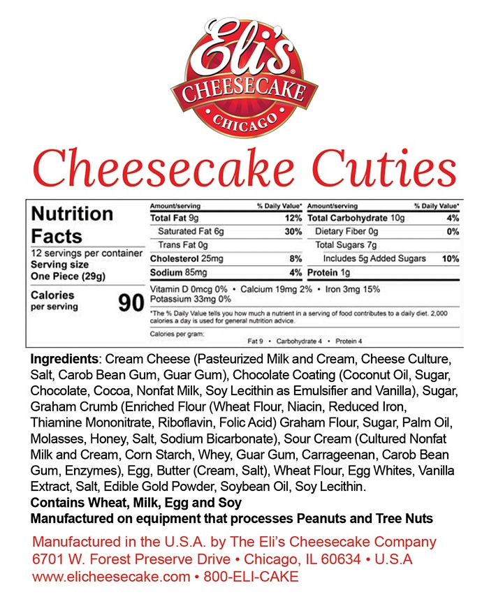 Eli's Cheesecake Cheesecake Cuties Dessert, 12 Piece Macy's