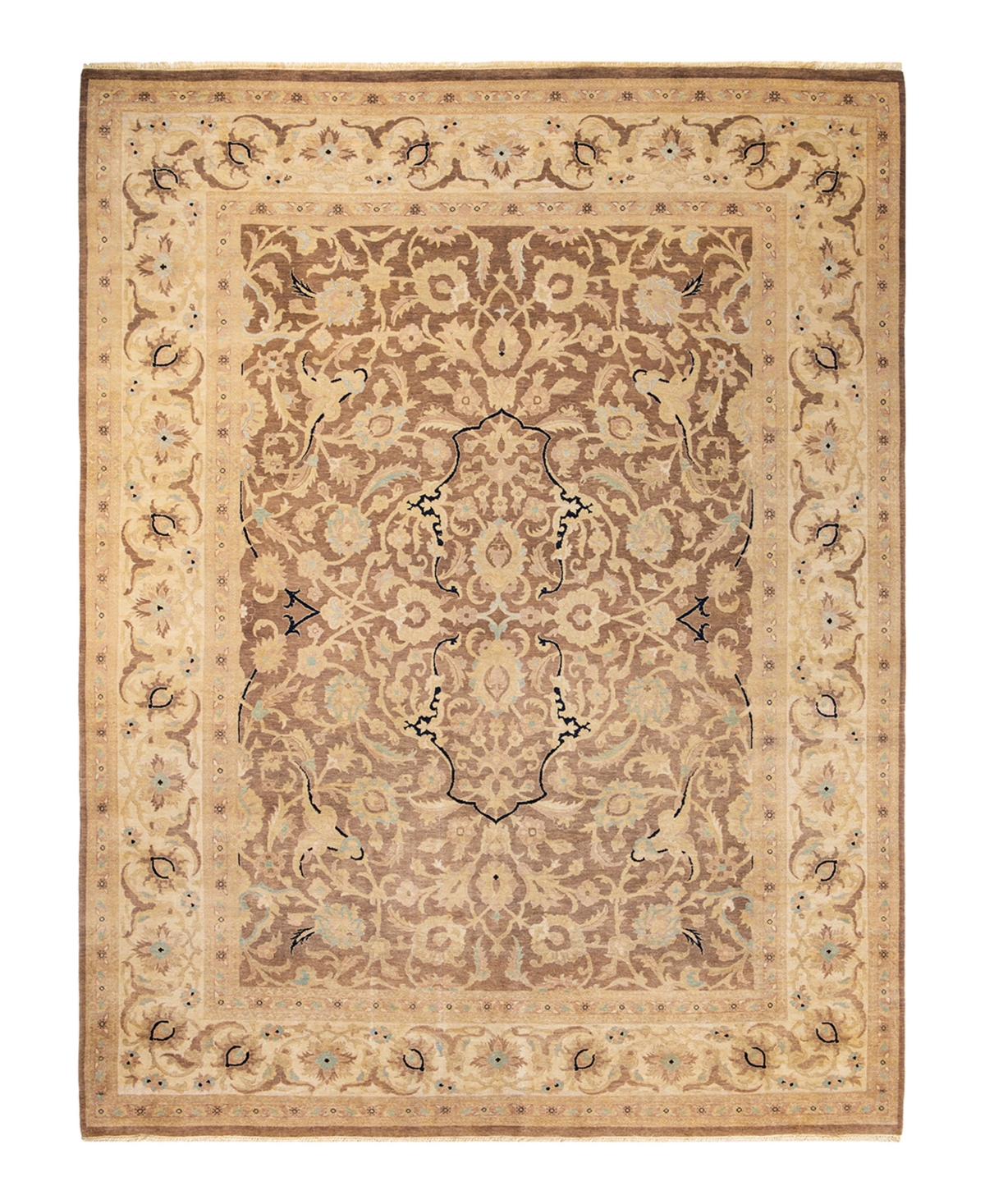 Closeout! Adorn Hand Woven Rugs Eclectic M1347 9'3in x 12'4in Area Rug - Brown