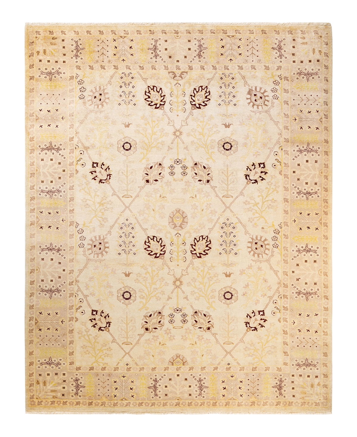 Closeout! Adorn Hand Woven Rugs Eclectic M1419 9'3in x 12'2in Area Rug - Ivory