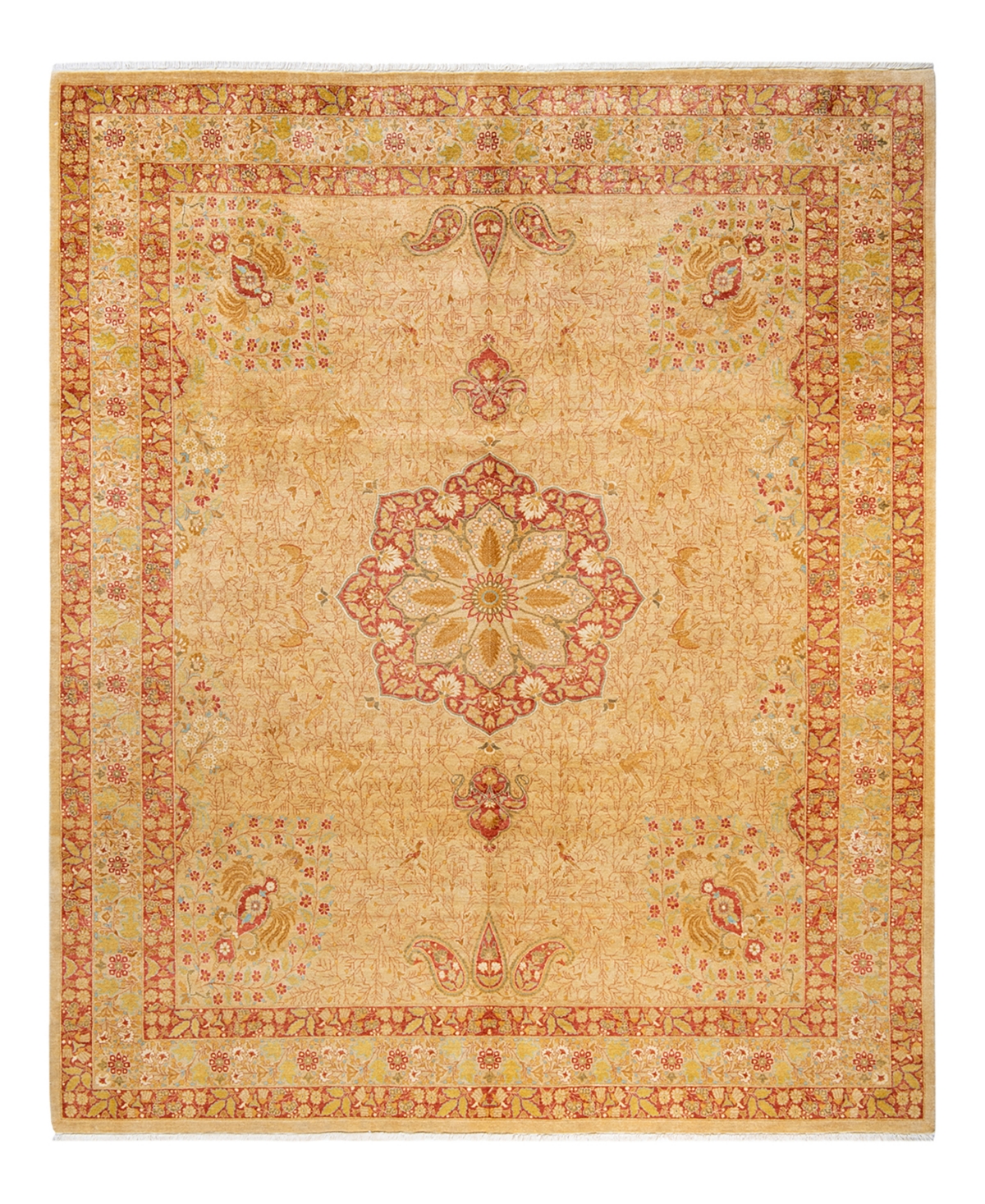 Closeout! Adorn Hand Woven Rugs Mogul M1521 8'2in x 9'10in Area Rug - Yellow