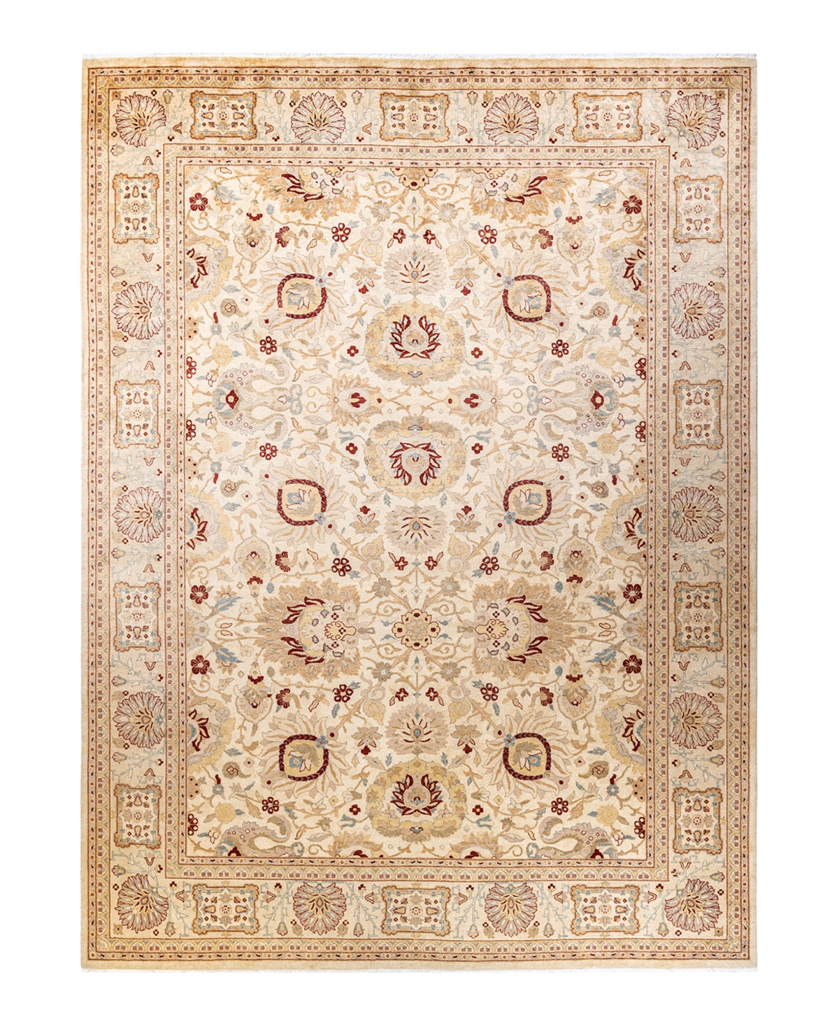 Closeout! Adorn Hand Woven Rugs Eclectic M1339 9'2in x 12'8in Area Rug - Ivory