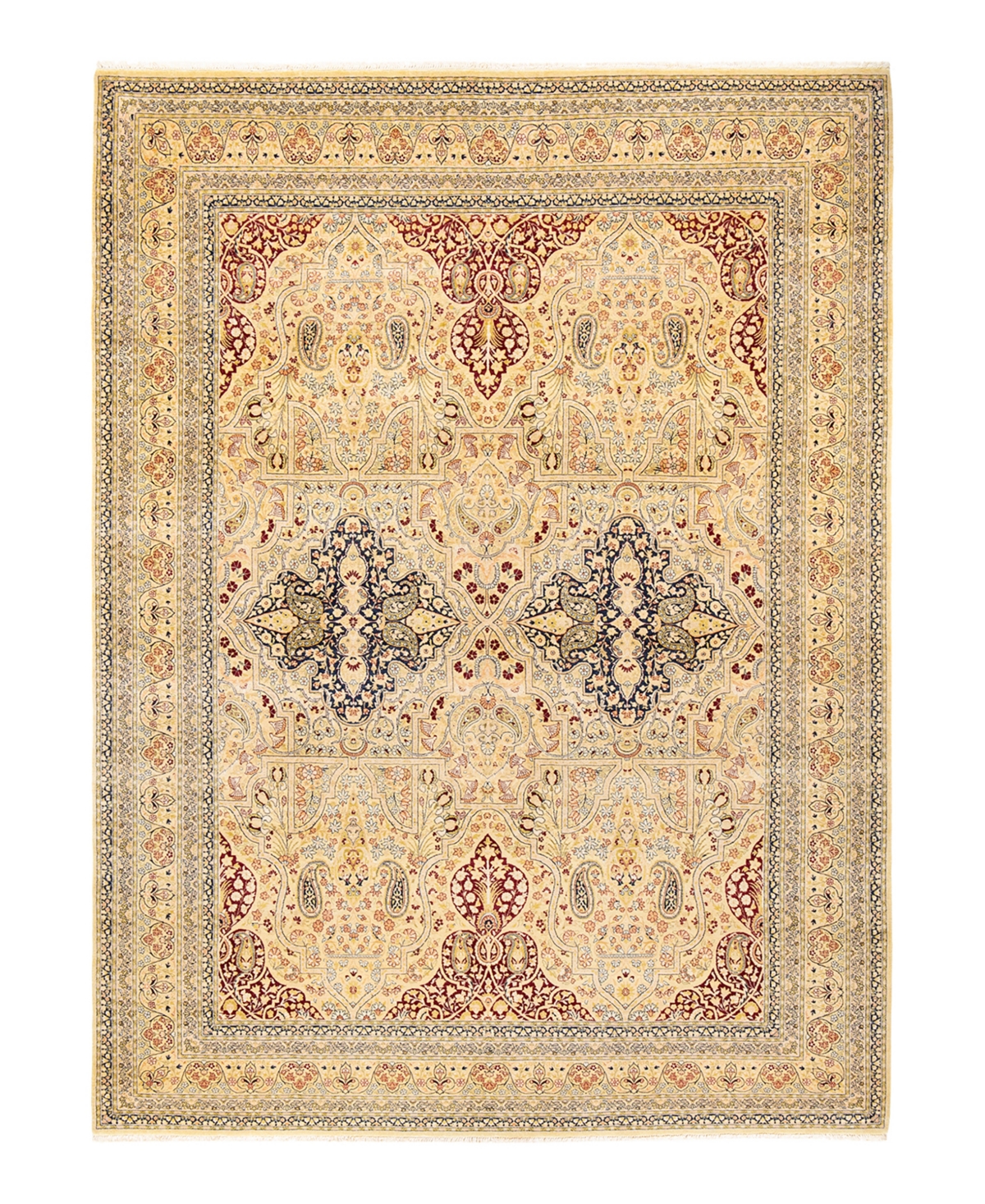 Closeout! Adorn Hand Woven Rugs Mogul M1399 9'1in x 12'5in Area Rug - Yellow