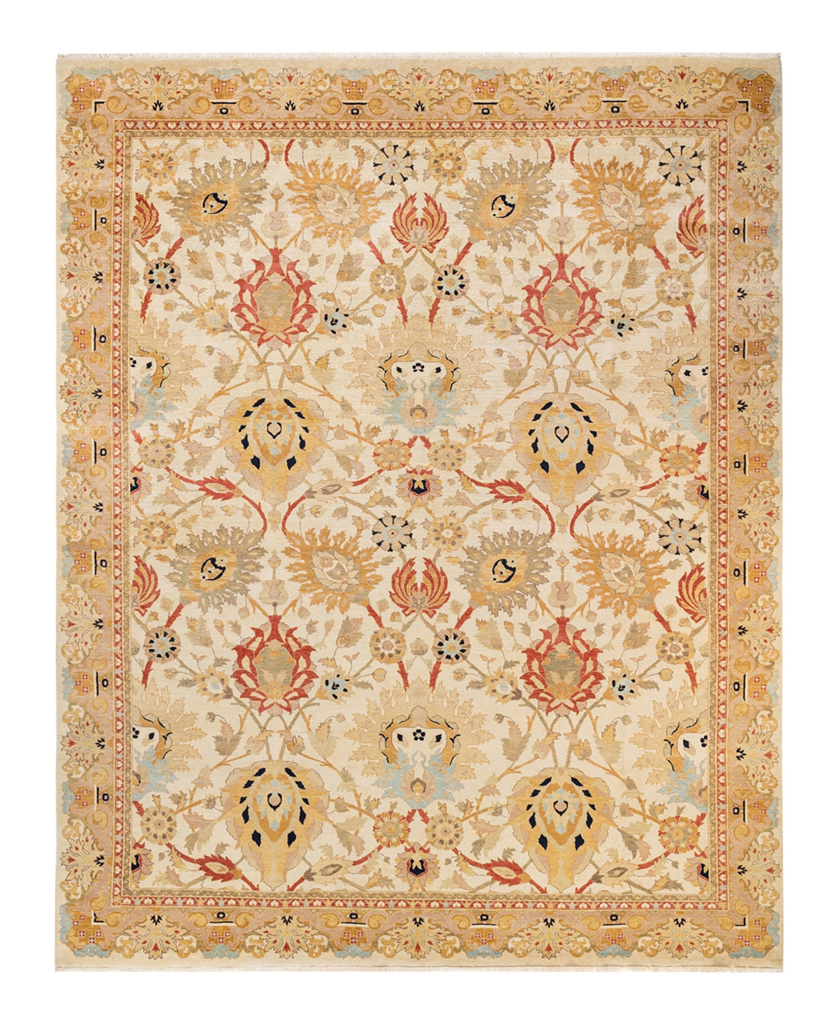 Closeout! Adorn Hand Woven Rugs Eclectic M1478 9'2in x 11'8in Area Rug - Ivory