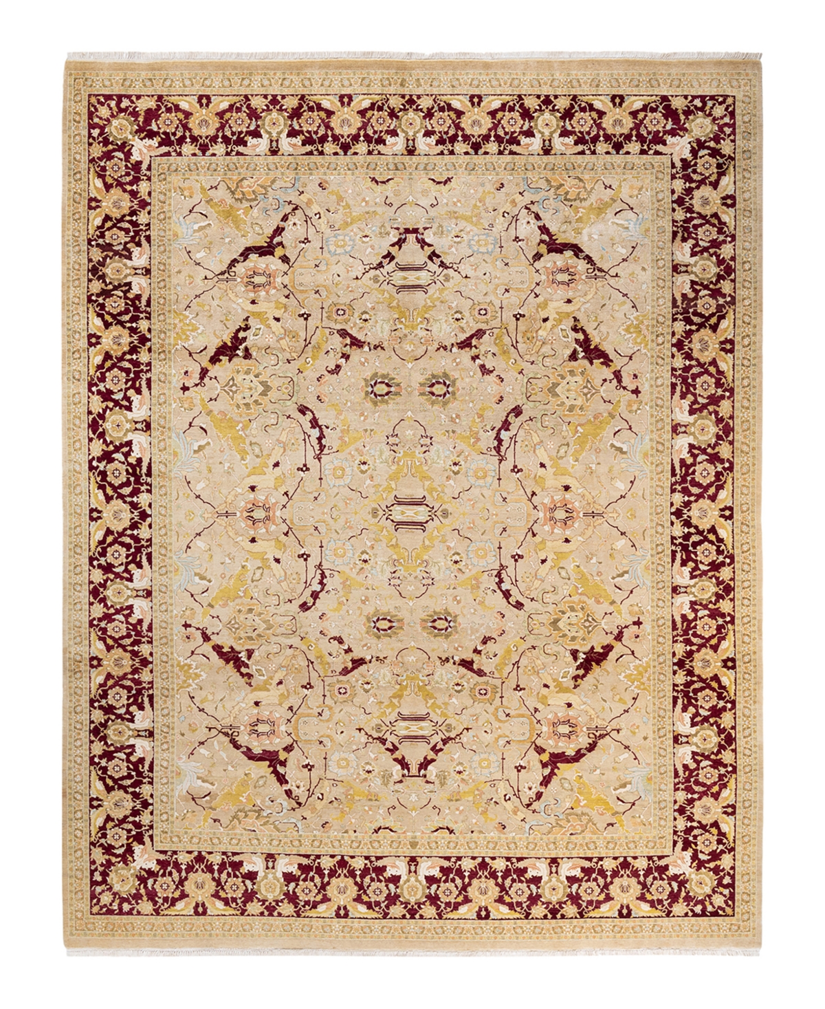 Closeout! Adorn Hand Woven Rugs Mogul M1261 9'1in x 11'8in Area Rug - Yellow