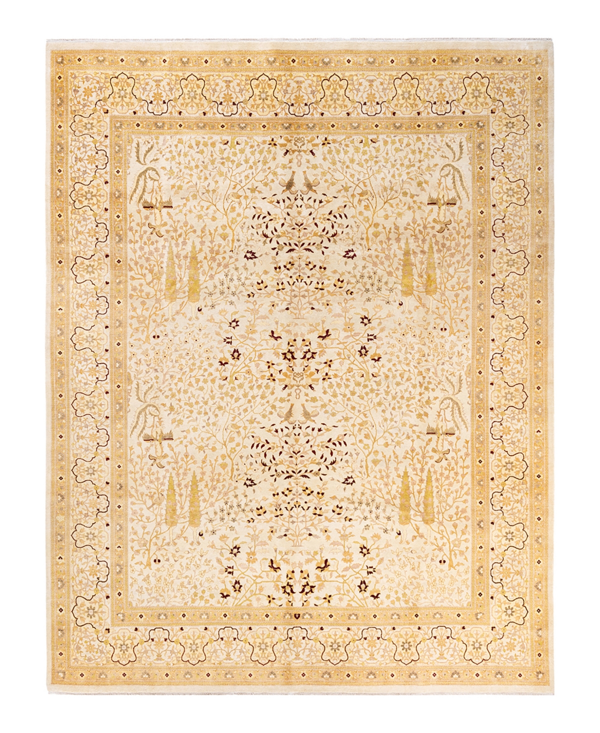 Closeout! Adorn Hand Woven Rugs Mogul M1646 8'1in x 10'5in Area Rug - Ivory