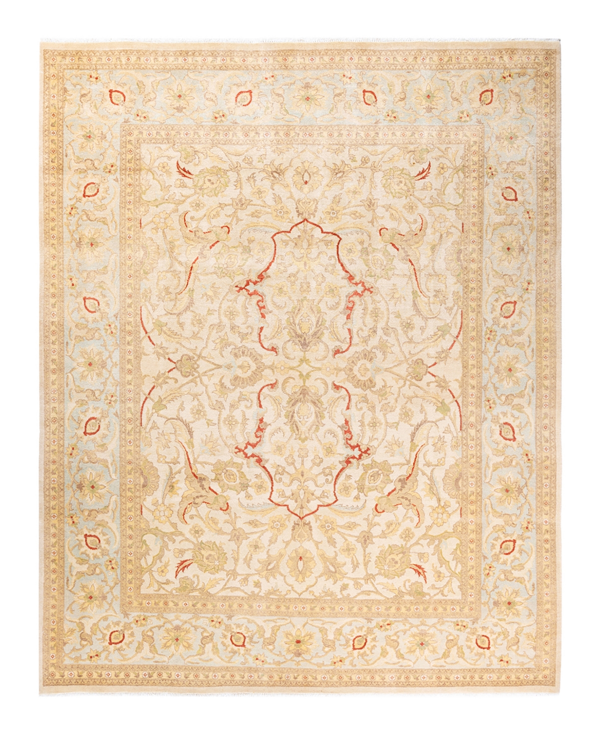 Closeout! Adorn Hand Woven Rugs Eclectic M1372 8'2in x 10'4in Area Rug - Ivory