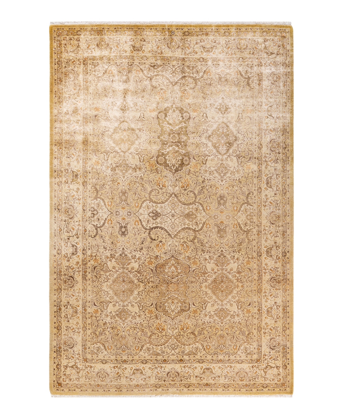 Closeout! Adorn Hand Woven Rugs Mogul M1450 6'1in x 9'3in Area Rug - Green