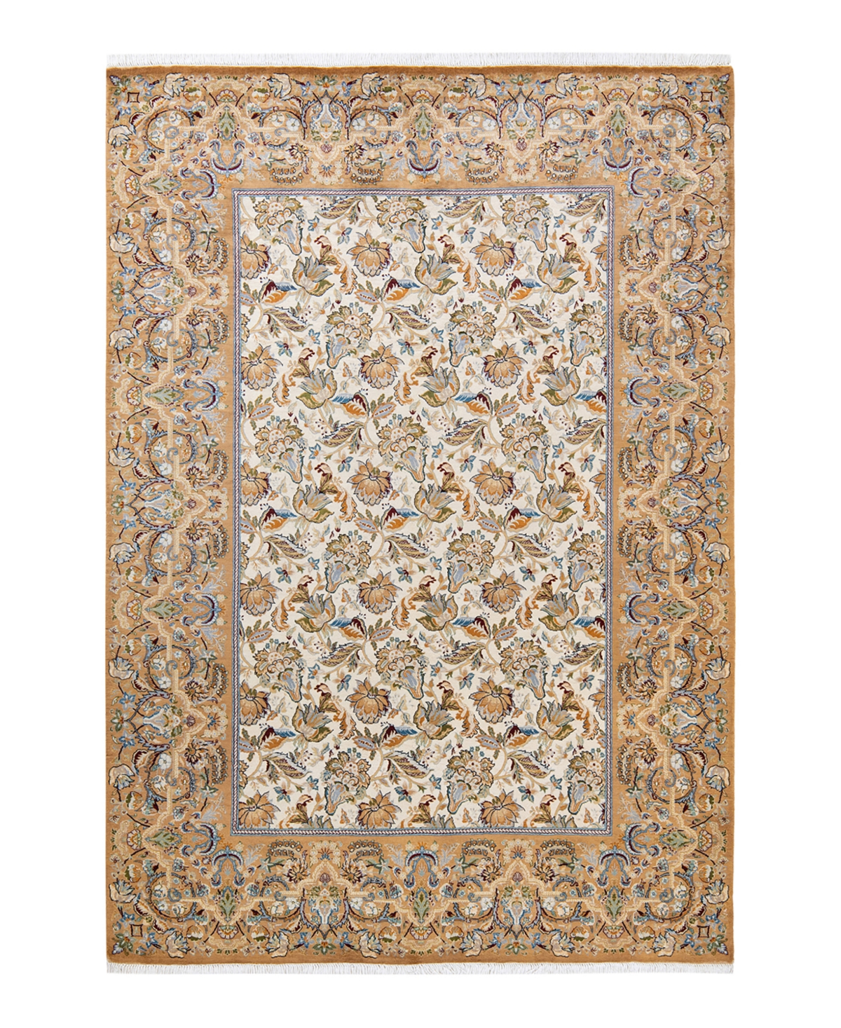 Closeout! Adorn Hand Woven Rugs Mogul M1288 6'2in x 9' Area Rug - Ivory