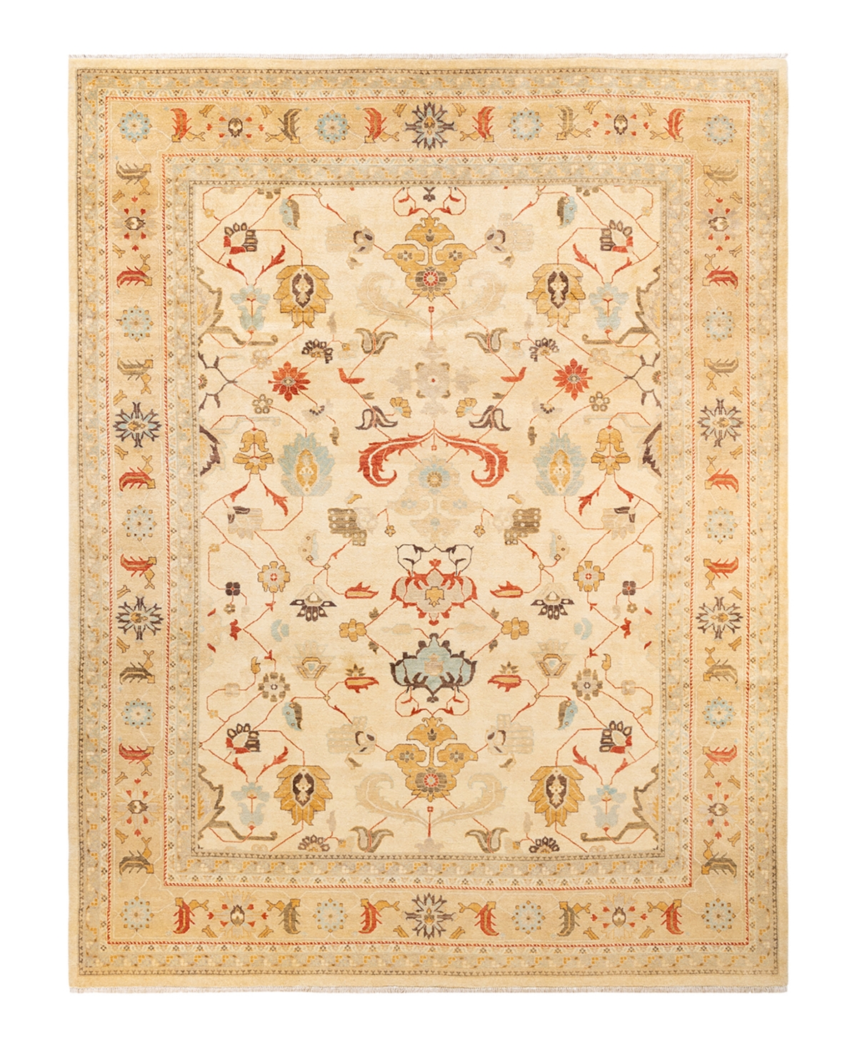 Closeout! Adorn Hand Woven Rugs Eclectic M1504 9'1in x 12'1in Area Rug - Ivory