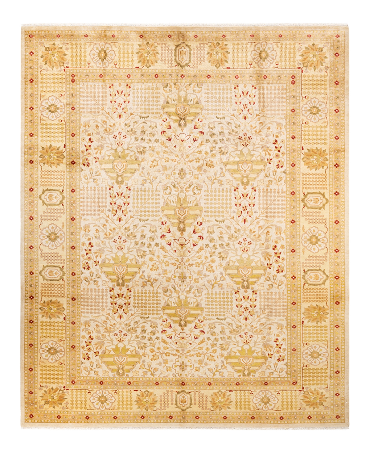 Closeout! Adorn Hand Woven Rugs Mogul M1504 9' x 11'10in Area Rug - Ivory