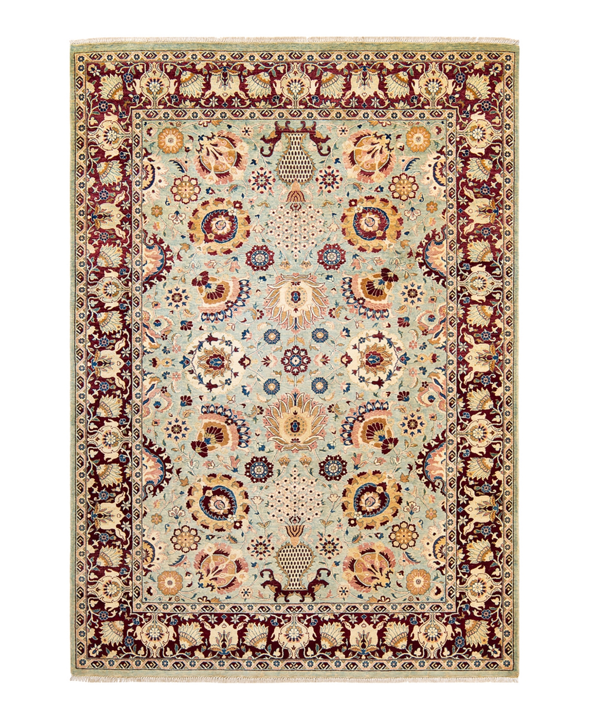 Closeout! Adorn Hand Woven Rugs Mogul M1135 6'2in x 8'10in Area Rug - Mist