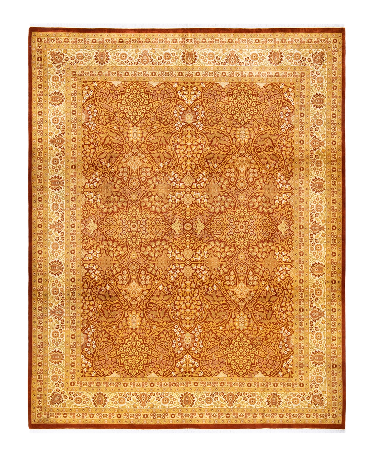 Closeout! Adorn Hand Woven Rugs Mogul M1680 8'3in x 10'8in Area Rug - Orange