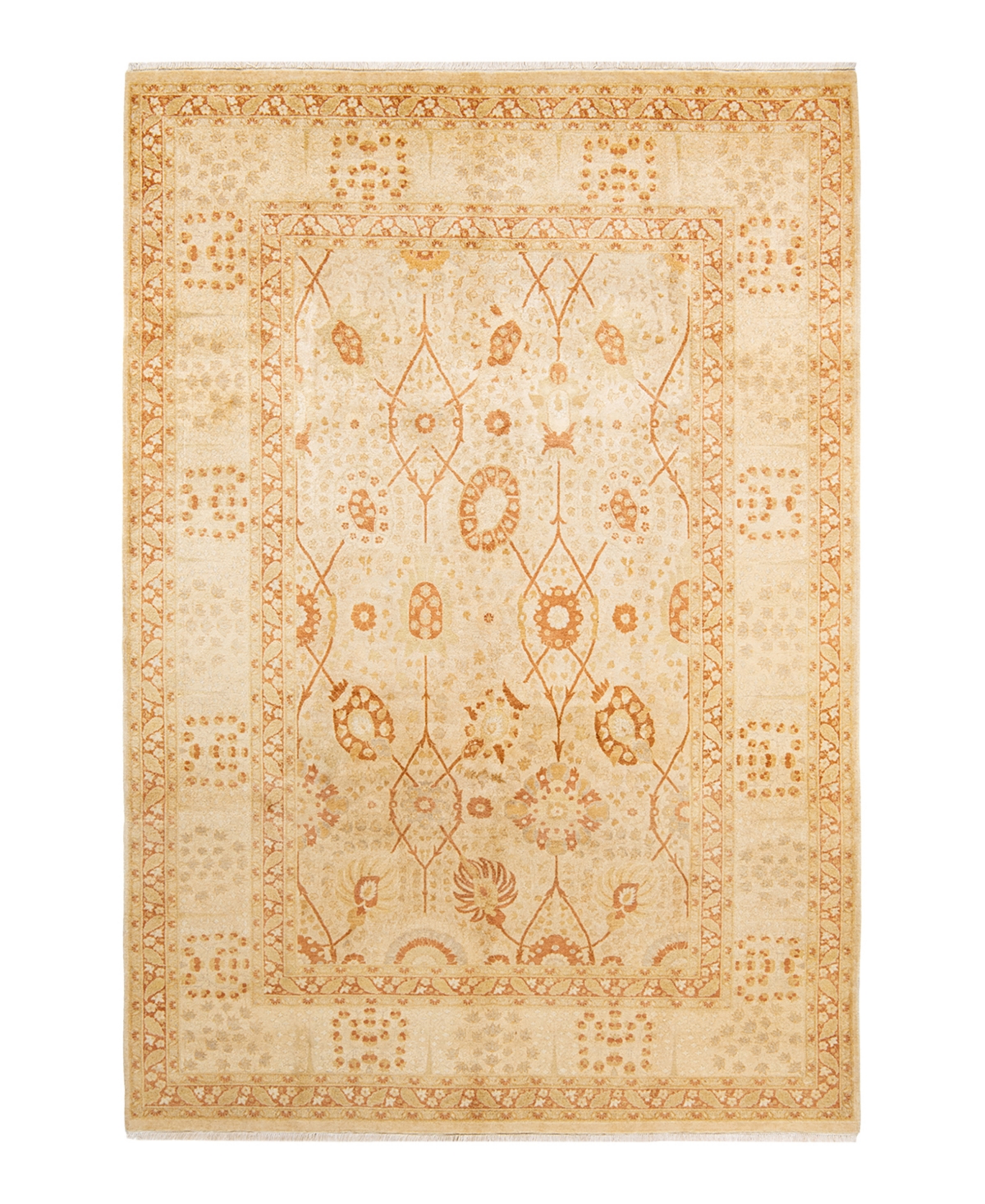 Closeout! Adorn Hand Woven Rugs Mogul M1494 6'2in x 9'1in Area Rug - Ivory