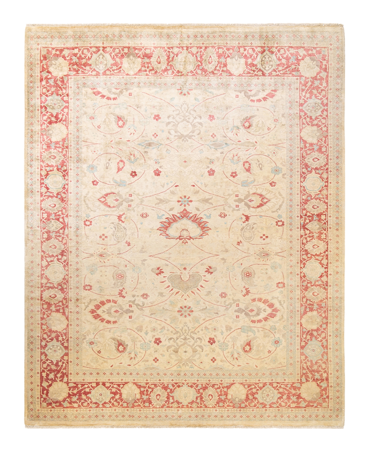 Closeout! Adorn Hand Woven Rugs Mogul M1145 9'2in x 11'7in Area Rug - Ivory