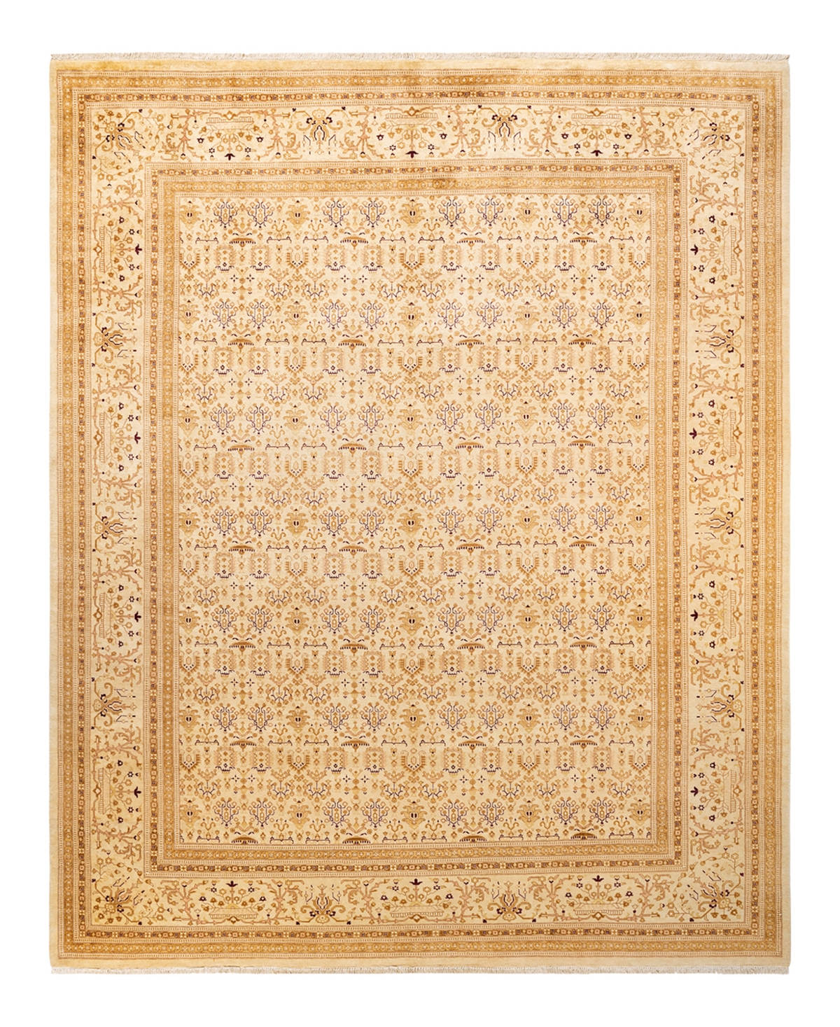Closeout! Adorn Hand Woven Rugs Mogul M1660 9'3in x 11'8in Area Rug - Ivory
