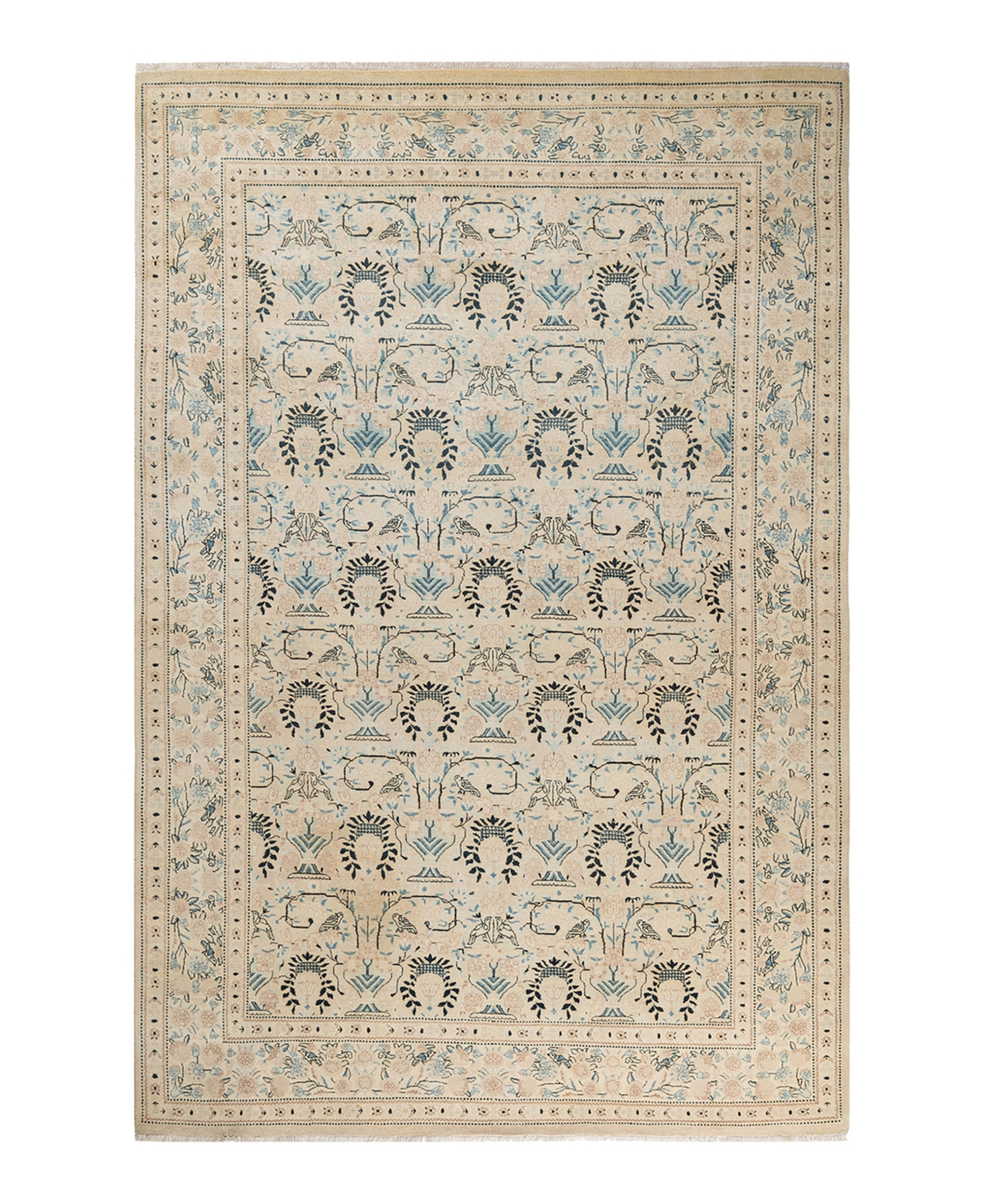 Closeout! Adorn Hand Woven Rugs Mogul M1602 6' x 9' Area Rug - Ivory