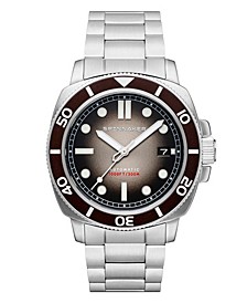 Men's Hull Diver Automatic Harvest Brown with Silver-Tone Solid Stainless Steel Bracelet Watch 42mm