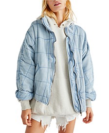 Quilted Dolman-Sleeve Jacket