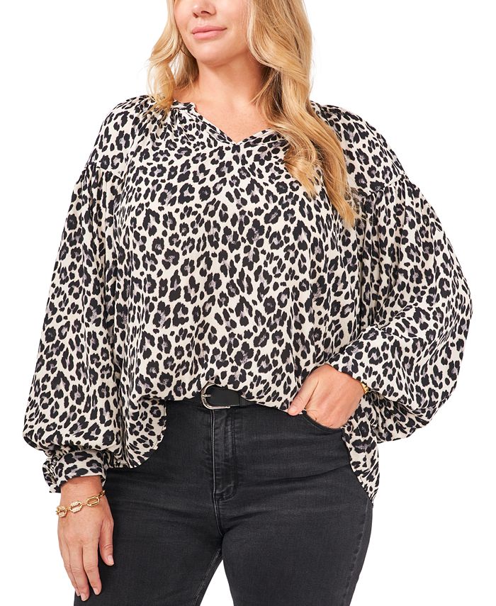 Leopard print outlet blouse macy's