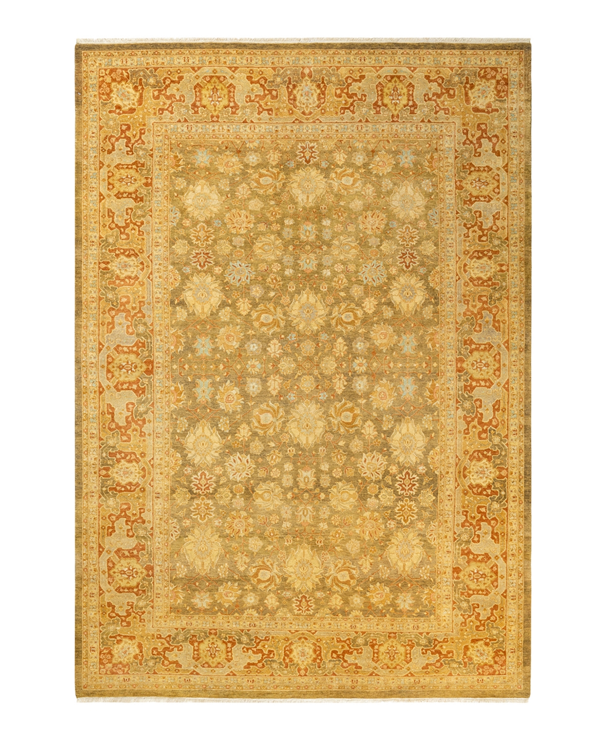 Closeout! Adorn Hand Woven Rugs Mogul M1494 6'4in x 9'1in Area Rug - Green