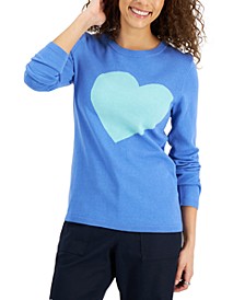 Cotton Heart-Graphic Sweater