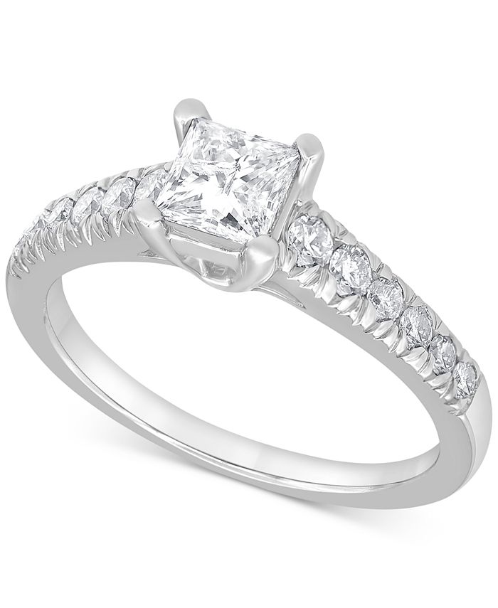 Macy's - Diamond Princess Engagement Ring (1 ct. t.w.) in 14k White Gold