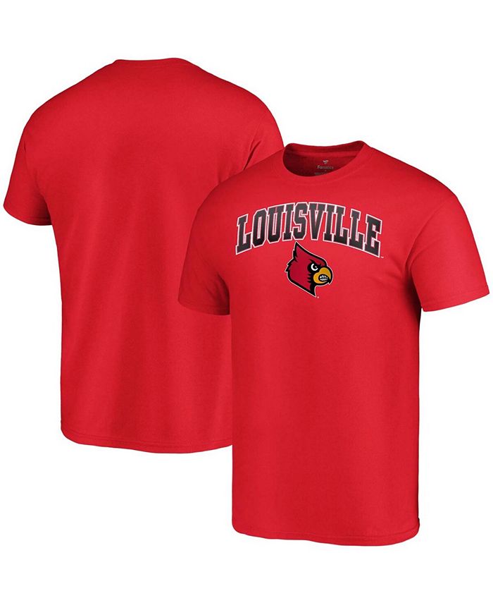 Men's Fanatics Branded Red Louisville Cardinals Campus Pullover Hoodie