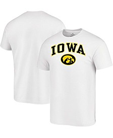 Men's White Iowa Hawkeyes Logo Campus T-shirt
