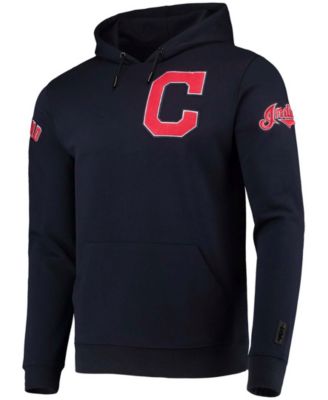 Men's Navy Cleveland Guardians Team Logo Pullover Hoodie