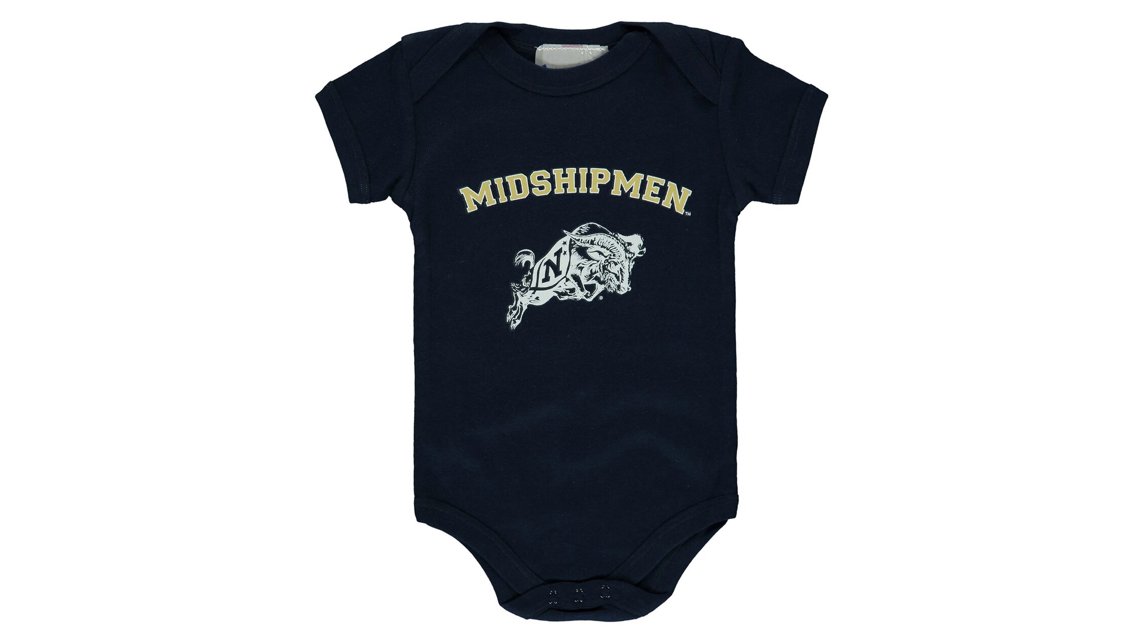 Infant Boys and Girls Navy Midshipmen Arch and Logo Bodysuit