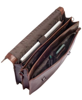 Men's Buffalo Collection Double Compartment 15.6" Laptop and Tablet Briefcase