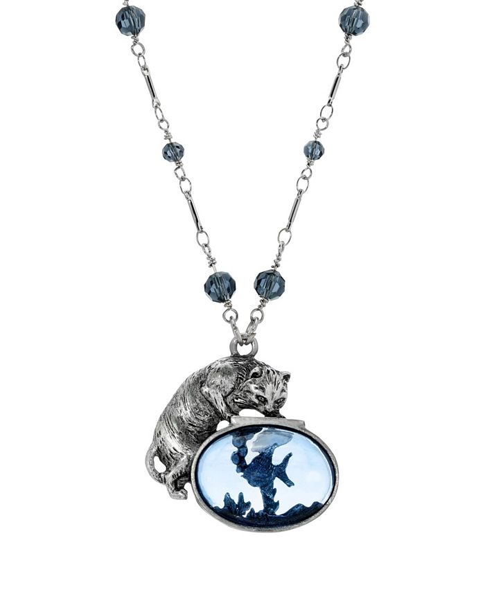 2028 Montana Cat and Fish Necklace - Macy's