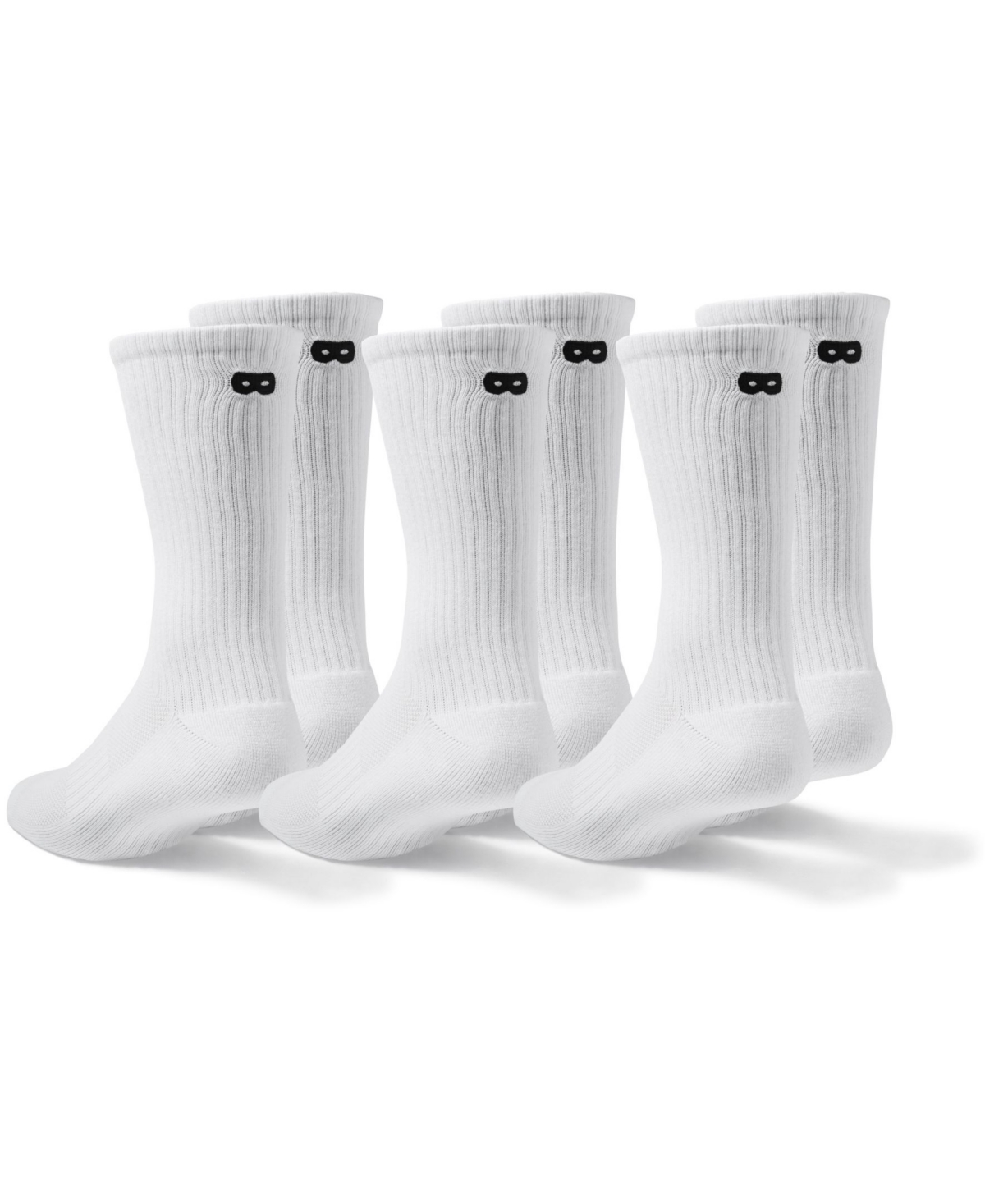 Pair Of Thieves Men's Cushion Crew Socks, Pack Of 3 In White/black