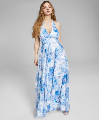 blue floral dress macys