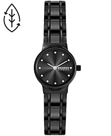 Women's Freja Black Stainless Steel and Ceramic Bracelet Watch, 26mm