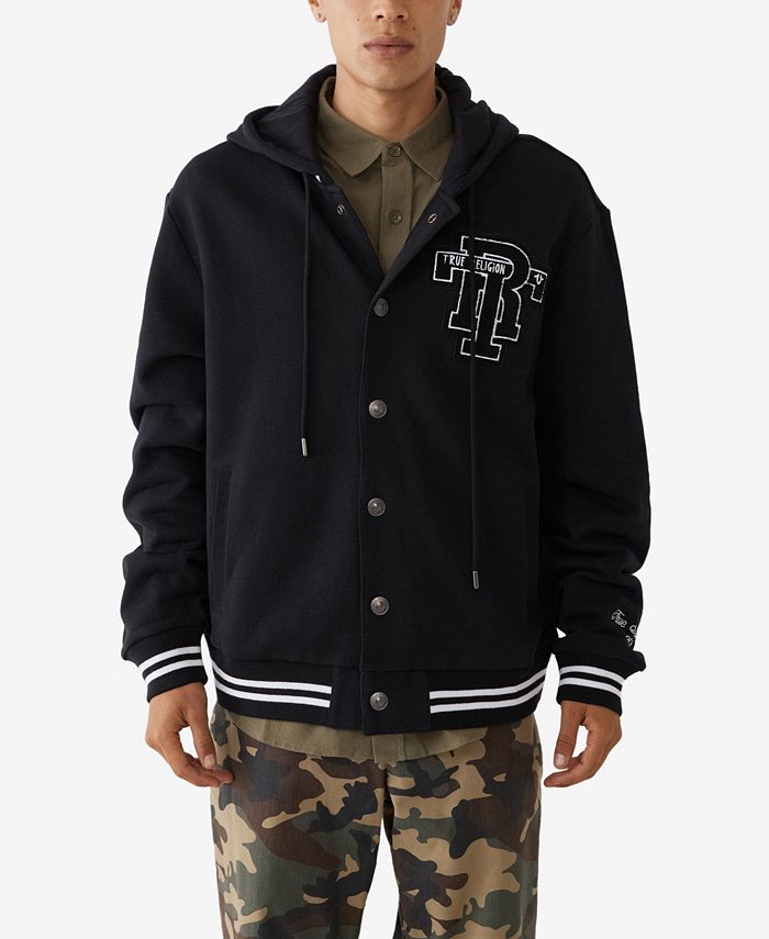 True religion hooded varsity jacket store