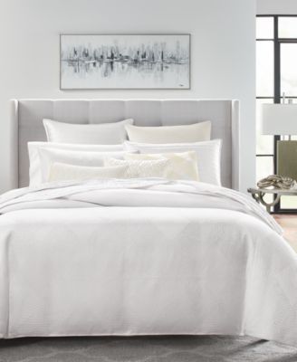 Hotel Collection Diamond Lattice Duvet Cover Created For Macys Bedding In Fresh White